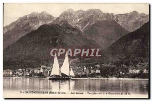 Old Postcard Saint Gingolph Lake Geneva Vue Generale And The Grammont