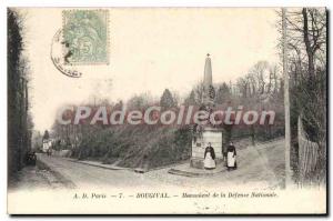 Postcard Old Bougival Monument of National Defense