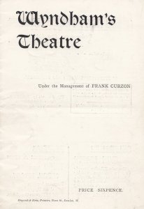 Little Mary Charles Frohman Gerald Du Maurier Wyndhams Theatre Programme