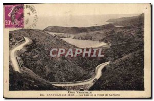 Old Postcard Riviera Vermelle Banyuls sur Mer Bay and Route Cerbere