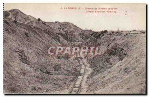 Old Postcard The Pompelle Way of Central Entrance Army