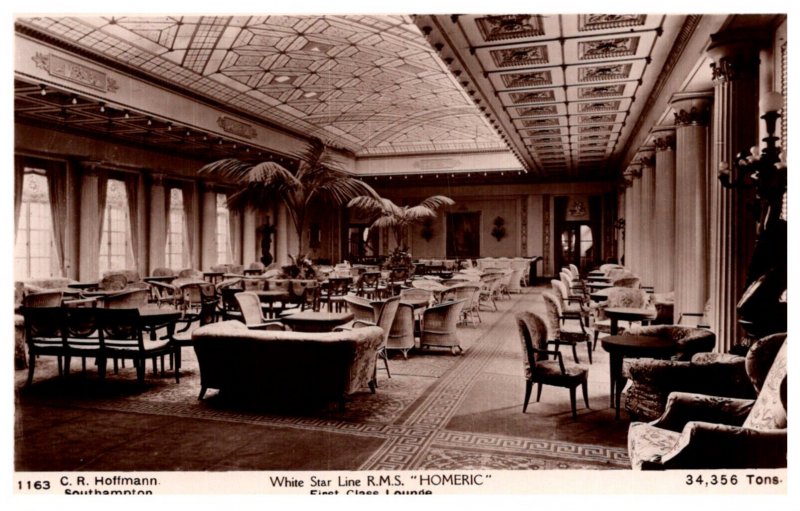 R.M.S. Homeric , !st Class Line , White Star Line