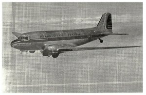 Pennsylvania Central Airlines DC-3 International Airline Museum Postcard