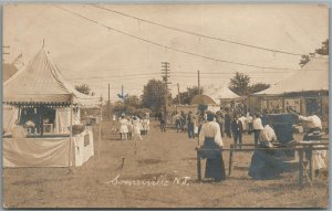 SOMERVILLE NJ FIREMAN'S CARNIVAL ANTIQUE REAL PHOTO POSTCARD RPPC