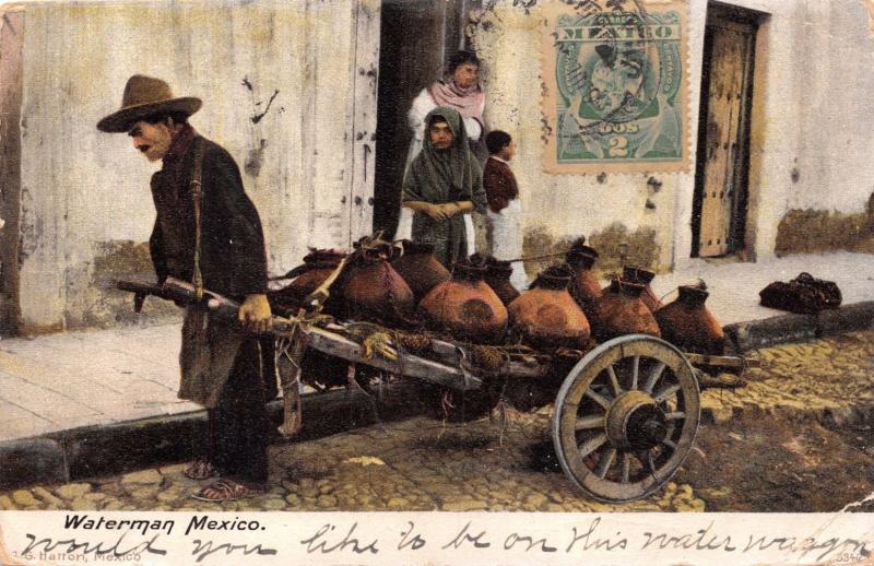 MEXICO WATERMAN~G HATTON PUBLISHED POSTCARD 1905