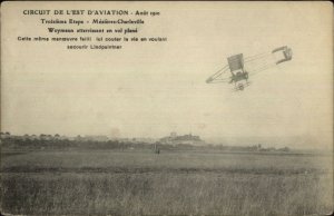 France Pioneer Aviation Biplane Airplane Mezieres Charleville WEYMANN Postcard