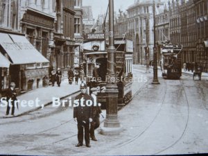 BRISTOL Clare Street & Baldwin Street c1905 RP Postcard by Burgess & Co.