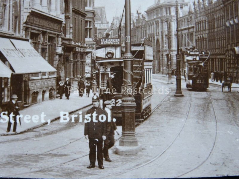 BRISTOL Clare Street & Baldwin Street c1905 RP Postcard by Burgess & Co.