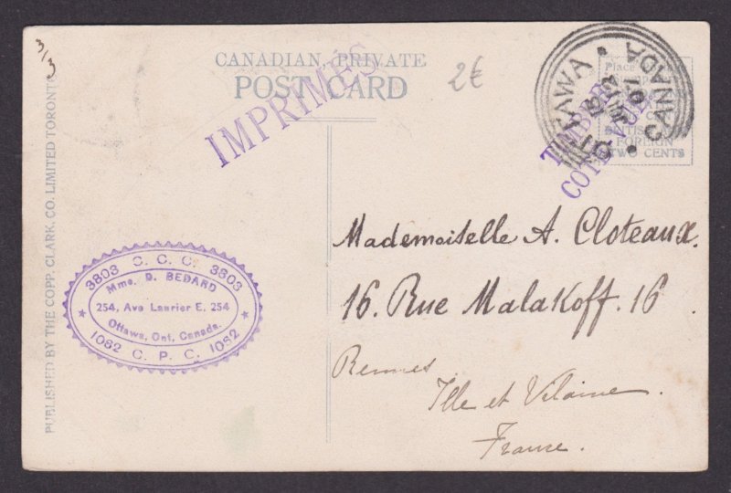 Postcard, CANADA, Ottawa, The Basilicia, from the Park