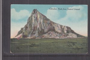 GIBRALTAR, ROCK FROM NEUTRAL GROUND, c1925 ppc., unused.