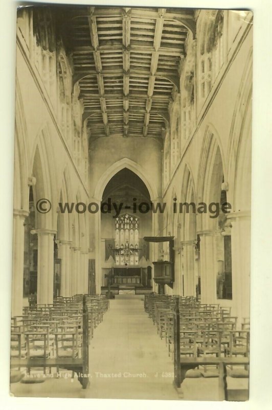 cu1292 - Thaxted Church , Essex - postcard