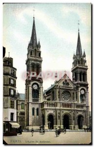 Old Postcard Paris L & # 39Eglise St Ambrose