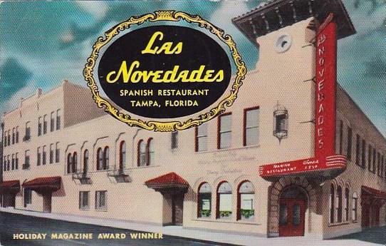 Las Novedades Spanish Restaurant Tampa Florida 1963