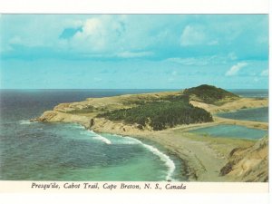 Presqu'ile, Cabot Trail, Cape Breton Island, Nova Scotia, Chrome Postcard #1