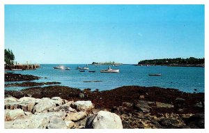 Postcard BOAT SCENE Thomaston Maine ME AQ4755