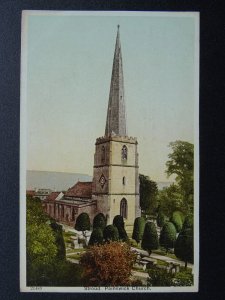 Gloucestershire Cotswolds Stroud PAINSWICK St Mary's Church c1905 Postcard