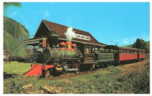 Lahaina Kaanapali Pacific Railroad Sugar Cane Train Steam Engine Maui Postcard