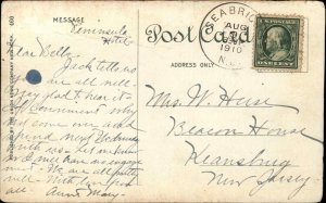 New Jersey Sandy Hook Route Steamer Steamship Ship Monmouth c1910 Postcard