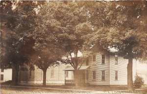 H29/ Climax Michigan RPPC Postcard c1910 M.E. Church Parsonage Home 41