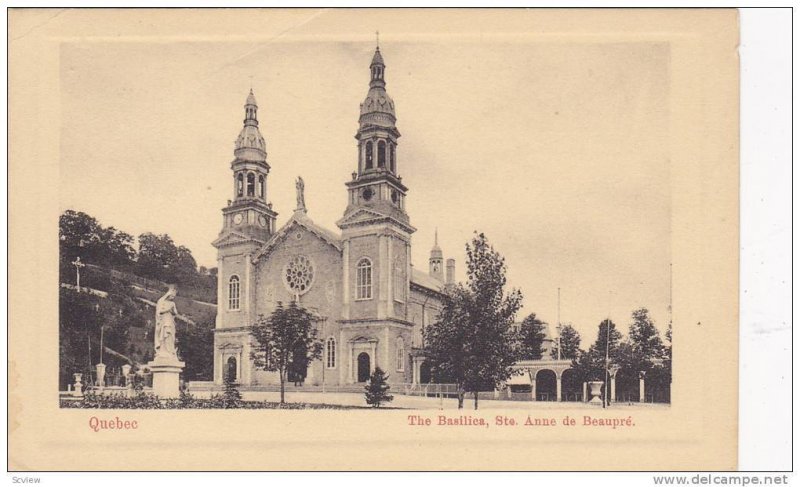 The Basilica, Ste. Anne de Beaupre, Quebec, Canada, PU-1907