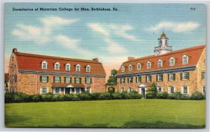 Bethlehem Pennsylvania~Dormitories Of Moravian College For Men~Vintage Linen PC