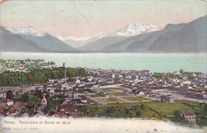 Switzerland Vevey Panorama et Dents du Midi 1905