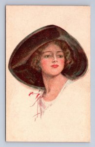 BEAUTY AND VALUE GLAMOUR ARTIST SIGNED HARRISON FISHER POSTCARD FINNISH 30/25