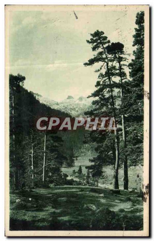 Old Postcard Cauterets landscape in the Valley of Marcadau