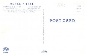 Vermont  Colchester Motel Pierre