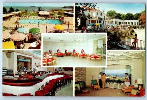 1920 New Rochelle New York Vintage Postcard Greentree Surf Tennis Club Multiview