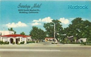 CA, Redding, California, Saratoga Motel, Lacquer Graph No. 15,167F