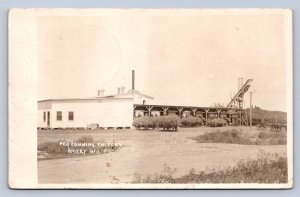 J90/ Amery Wisconsin RPPC Postcard c1910-20 Pea Canning Factory  474