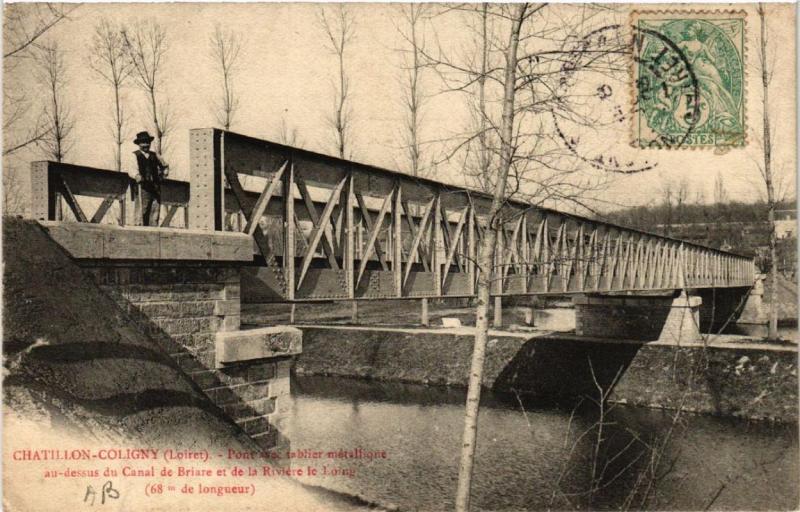 CPA CHATILLON-COLIGNY Pont avec tablier métallique Canal de BRIARE (607466)