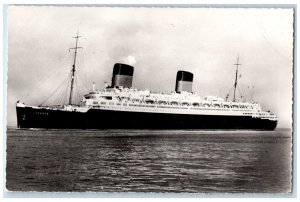 French Steamer Liberte Generale Transatlantique France RPPC Photo Postcard