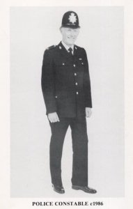 Lancashire Police Constable in 1986 Laughing Uniform Lancs Postcard