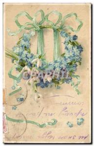 Old Postcard Fantasy Flowers