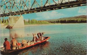 Riverboat Pros Liard Bridge Alaska Highway Yukon YT Postcard D39