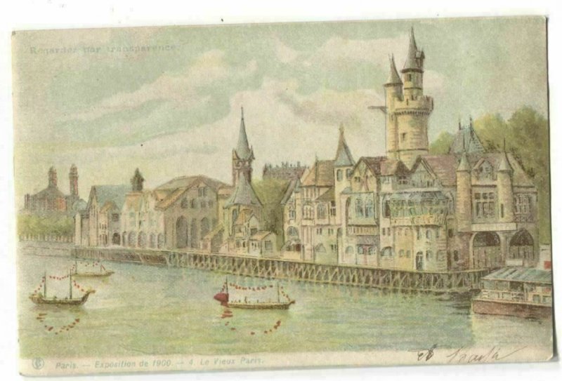 Postcard Exposition Paris France 1900 Le Vieux Paris