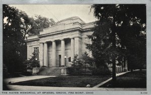 Vintage Postcard The Hayes Memorial At Spiegel Grove Fremont Ohio Wayne Paper