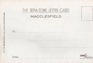 Macclesfield Sepia Tone Old Folding Postcard Book