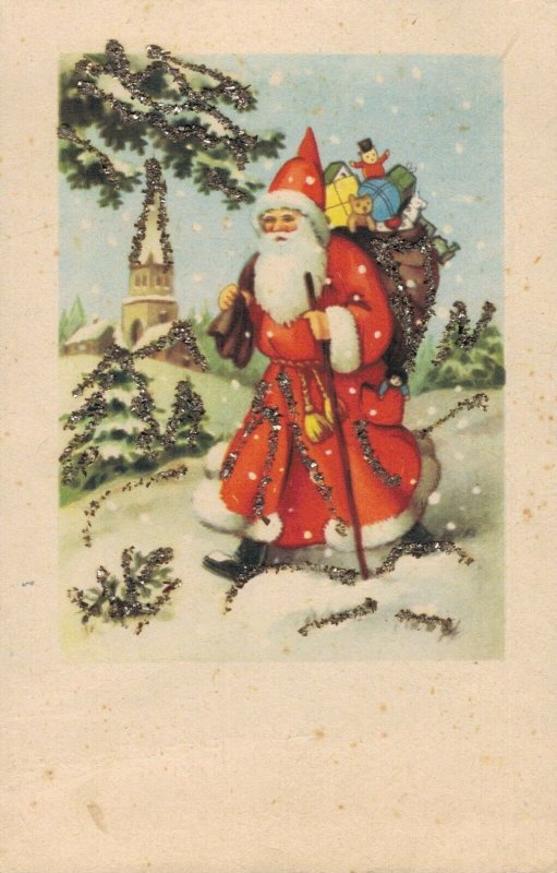 Merry Christmas Vintage Santa Claus Vintage Postcard 03.09