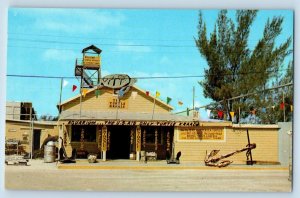 Key West Florida Postcard Entrance Turtle Kraals Marine Giant Sea Turtle c1960