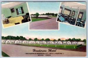 1940s HENDERSON NC MOTEL COTTAGES BETWEEN SOUTH HILL VA & RALEIGH NEAR KERR LAKE