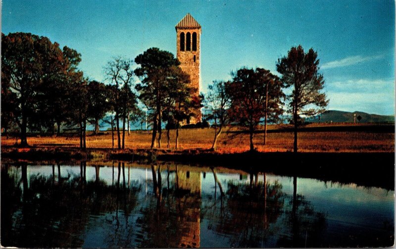 Luray Singing Tower Reflecting Sunset Belle Brown Northcott Memorial Postcard 