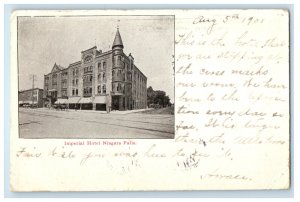 1901 Imperial Hotel Niagara Falls, New York NY PMC Posted Postcard 