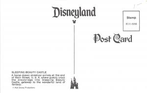 A22 CALIFORNIA Ca Postcard Chrome DISNEYLAND Anaheim Sleepinmg Beauty Castle 1