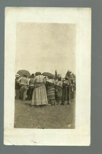 Selby SOUTH DAKOTA RPPC 1910 SIOUX INDIANS Indian DANCE? nr Mobridge Bowdle