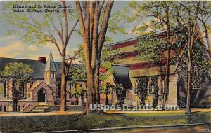 Library & St John's Chapel, Hobart College - Geneva, New York NY  