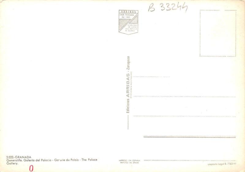 B33244 Granada The Palace Gallery  spain