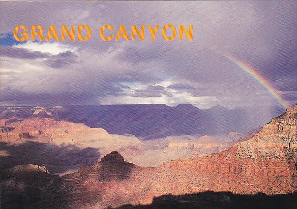 Rainbow Over Yaki Point Grand Canyon National Park Arizona